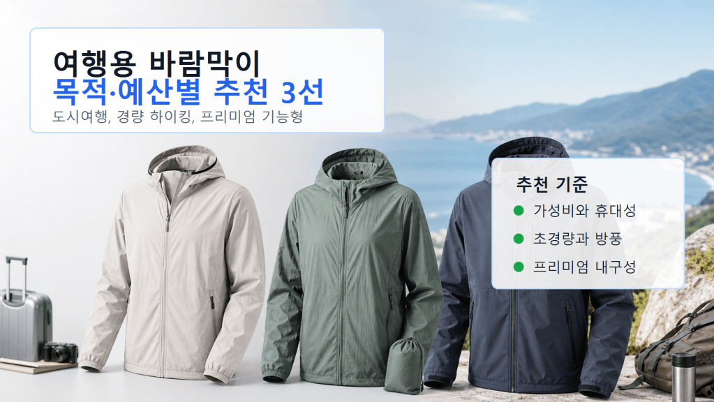 초여름 바람막이 추천 가이드, 출근용·여행용·운동용 기준으로 2026 시즌 핵심만&nbsp;정리